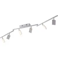 Pure LED taklampa Mira, dimbar, Aluminium / grå / zink, Vardagsrum / matsal, Aluminium / grå / zink, Modern, LED-taklampa