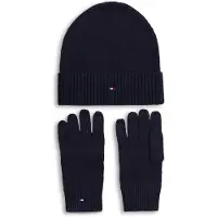 Tommy Hilfiger Hilfiger Flag Beanie And Gloves Gift Box