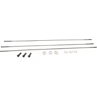 Zipp Cx-ray Straight Pull External With Titanium Washers 3 Units Spokes Svart 256 mm
