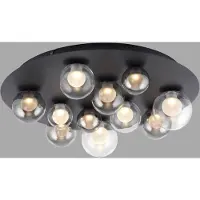 Neuhaus PURE LED taklampa Popup, dimbar, Aluminium / grå / zink, Vardagsrum / matsal, Metall, LED-taklampa