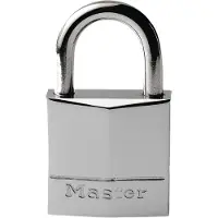 Master Lock Mässing Ett Förkromat Hänglås