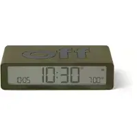Lexon Flip Classic, Digital väckarklocka, Rektangel, Khaki, Akrylnitrilbutadienstyren (ABS), LCD, Batteri
