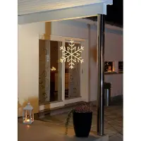 Konstsmide 4460-103 Acryl-Figur Snöflinga Varmvit LED Vit EEK: G (A - G)