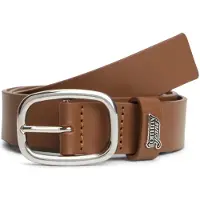 Tommy Hilfiger Bälte 'Metal Logo Oval Buckle' karamell