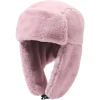 Yiran bag Vinter Plysch Imitation Kaninull Hatt för Kvinnor Vindtät Lei Feng Hatt Koreansk Stil Förtjockad Öronskydd Huvudhatt Kall Varm Kall Hatt One Size gray