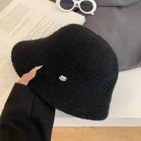 Yiran bag Kvinnlig Fransk Stil Elegant Retro Mångsidig Baskerhatt Stor Huvudomkrets Visar Ansiktet Liten Bucket Hat Trendig M（56-58cm） gray