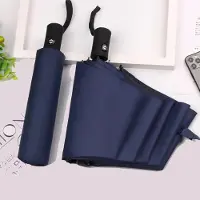 Yiran bag 8-Rib Automatiskt hopfällbart paraply - Kompakt, lättviktigt, hållbart, UV-skydd - regn- och solparaply, automatiskt solskydd zwq black