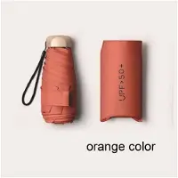 Yiran bag Mini femfaldig paraply solskydd solparaply solskydd anti-ultraviolett liten och bärbar män och kvinnor mode sol Iron&6K