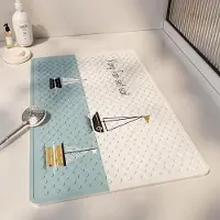 Yiran Health & Beauty Badrum Enkel Halkfri Golvmatta Toalett Toalett Anti-fall Fotmatta Duschrum Dusch Sugkopp Massage Fotmatta 40*70cm