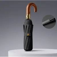 Yiran bag 125CM solparaply affär automatisk massivt trä böjt handtag stort hopfällbart paraply herr större paraply anpassad logotyp manufa