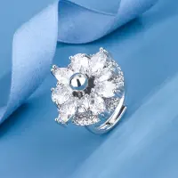 Yiran pet products Hästöga Solrosform Högklassig Lyx Enkel Lätt Lyx Elegant Ring white