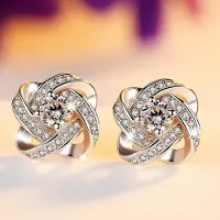 Yiran pet products Äkta Ametist Örhängen 925 Sterlingsilver Örhängen Kvinnor Ädelstenar Örhängen Mode Smycken vit