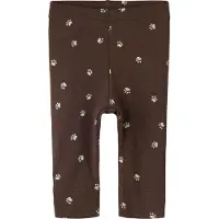 Name it Leggings 'NBMLARIS' mörkbrun / vit