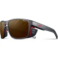 Julbo - Solglasögon - Shield M Noir/Orange Reactiv 2-4 Polarized för Unisex - Svart