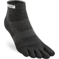 Injinji Men's Run Original Weight Mini-Crew Black