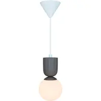 Nordlux Glas pendellampa Sadie, dimbar, Brun / rost, Vardagsrum / matsal, Keramik, Skandinavisk, Pendellampa