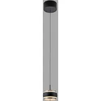 Pure Pendellampa Falling Rings, dimbar, Svart, Vardagsrum / matsal, Metall, Modern