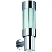 ALBERT LEUCHTEN Vägglampa utomhus 471, Förkromad / silver, Rostfritt stål, Modern