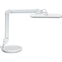MAUL LED skrivbordslampa MAULintro, dimbar, Vitt / opal, Arbetsrum / kontor, Metall, LED-bordslampa