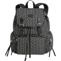 Pepe Jeans för kvinnor. PL031477 Miranda ryggsäck i jacquard grön (OSFA), Svart, Casual, Polyester