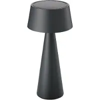 Sigor Solcellslampa Solino, dimbar, Svart, Vardagsrum / matsal, Aluminium / grå / zink, Modern, Solcellslampor