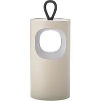 Sigor LED-bordslampa Lunari, beige, 16 cm, metall, CCT IP44 dimbar, Creme / bärnsten, Vardagsrum / matsal, Aluminium / grå / zink, Modern, LED-bordslampa