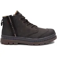 Bugatti Boots med snörning 'Aga' mörkbrun