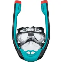 Bestway 24058 / 23, Vuxen, Heltäckande cyklop, Snorkling, Silikon, Svart, Röd, Transparent, Turkos, 14 År