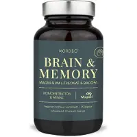 Nordbo Brain & Memory Magnesium 90 kapslar