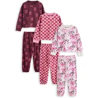 Next Pyjamas aubergine / rosa / mörkrosa