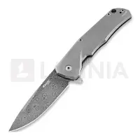 Lionsteel TRE Titanium fällkniv, Raindrop Damascus