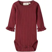 Lil´ Atelier Lil' Atelier Body l/ä - NbfRiver - Cykelröd - - 1½ år (86) - Body L/Ä