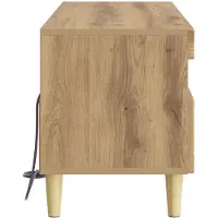 vidaXL LED TV-skåp Artisan-ek Konstruerat trä
