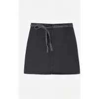 Trendyol Dam Grå Enfärgad Kort / Mini A-linje Plus size Kjolar