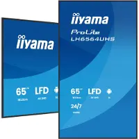 Iiyama ProLite LH6564UHS-B1AG - 65 Diagonal klass LED-bakgrundsbelyst LCD-skärm - digital skyltning - med inbyggd SoC-mediespelare - 4K UHD (2160p) 3840 x 2160 - svart ram med matta ytor