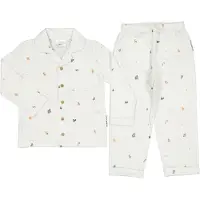 Geggamoja Pyjamas Tvådelad Holiday Icons Beige - 74/80