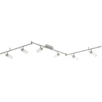 JUST LIGHT LED taklampa MAX, Aluminium / grå / zink, Vardagsrum / matsal, Metall, Modern, LED-taklampa