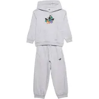 Adidas Originals Träningsoverall ljusgrå / grön / lila / svart