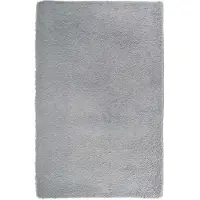 vidaXL Ryamatta med lång lugg NAVARRA silvergrå 130x200 cm polyester