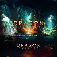 Awaken Realms Dragon Eclipse Terrains Miniature Expansion - 41 Terrängminiatyrer för Bättre Immersion