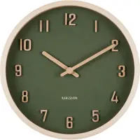 Karlsson väggklocka Nervadura Small green KA6116GR