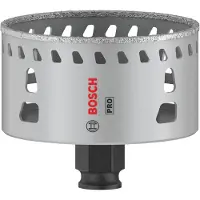 Bosch 2 608 901 572, Single, Borr, Mjukt? keramiskt väggkakel, Sten, Kakel, Svart, Grå, Hexskaft, 4 cm