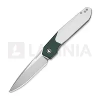 CIVIVI Brr15 Light C25063-4, Satin Nitro-V, Teal Green / White G10 pocket knife, Rafal Brzeski design
