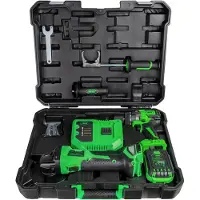 JBM 125mm Brushless Angle Grinder &amp; Hammer Drill Elektriskt Verktygssats