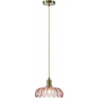 Markslöjd Glas pendellampa Kurage, dimbar, Violett / rosa / rosè, Kök, Glas, Pendellampa