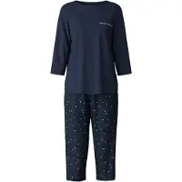 Calida Pyjamas marinblå / äggskal