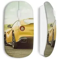 MANIACASE Souris Sans Fil Voiture De Luxe Jaune