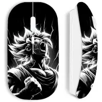 MANIACASE Trådlös mus - - Dragon Ball Goku - Ergonomisk design - Optisk - Svart och Vit