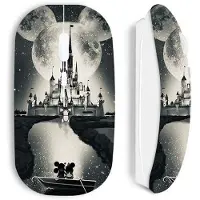 MANIACASE Souris sans fil - - Mickey et Minnie - Blanc - USB - Dessin animé