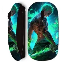 MANIACASE Souris sans fil noir One piece Zoro 3D Manga anime Fanart